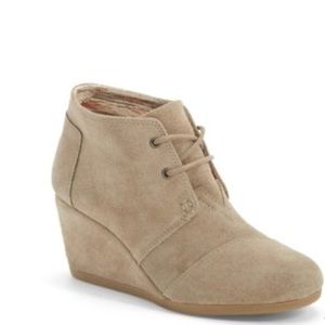 TOMS Desert Suede Wedge Heel